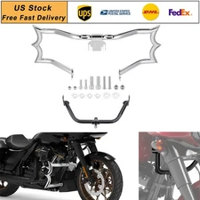 Engine Guard Crash Bar+Fairing Support For HARLEY Street Electra Glide 2009-2025