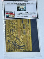 German U-Boat Type VIIC41 For Revell 05154 Photo-Etched Deck & Detalis 1:350