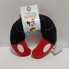 Disney Baby Mickey Mouse Travel Neck Pillow Red Black White Polyester