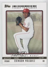 2009 Topps Ticket To Stardom Gold 3/50 Edinson Volquez #103 1m8