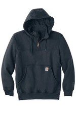 Carhartt Men's Rain Defender Navy Loose Fit Heavyweight Quarter Zip Hoodie