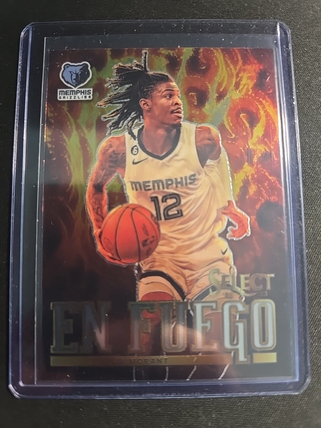 Ja Morant 2022-23 Panini Select En Fuego Silver Prizm Memphis Grizzlies!