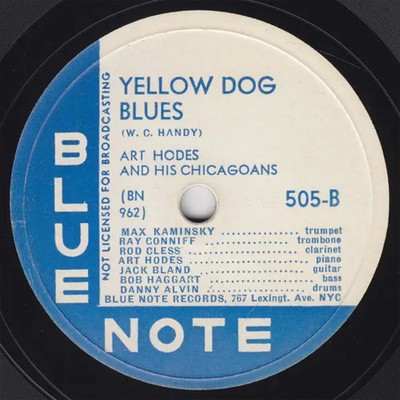 SCHELLACK Art Hodes Chicagoans Maple Leaf Rag / Yellow Dog Blues Blue Note