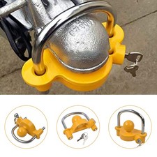 Trailer Hitch Lock 50mm Tow Ball Tow Bar Security Coupler Lock Adjustable 2 Keys