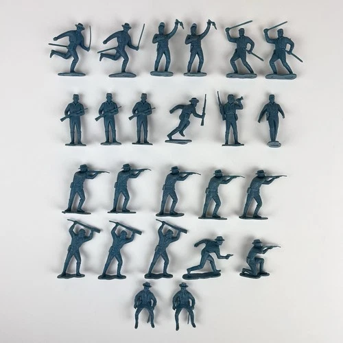 Marx Vtg 7th Cavalry & Mounted Figures - Fort Apache Carry All Little Big Horn