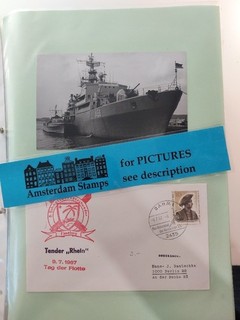 Ships Boats Military Baggage Ships vf large collection fdc's 2 albums Part 3 TOP