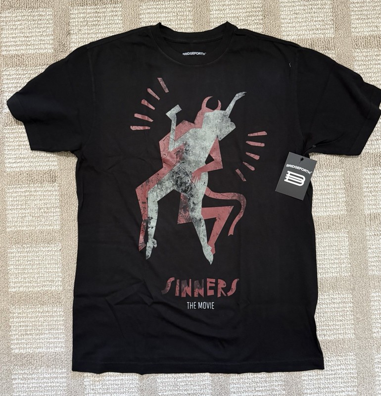 Bridgeforth x Sinners the Movie Men's Tee Shirt Michael B. Jordan, XL