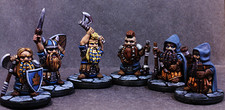 Hand Painted Crypt Classic Set of 6 Dwarves  Dungeons and Dragons, RPG