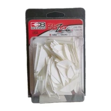 100 Pack Bohning Archery Blazer 1.5 Inch Mini Vanes: White: NOS