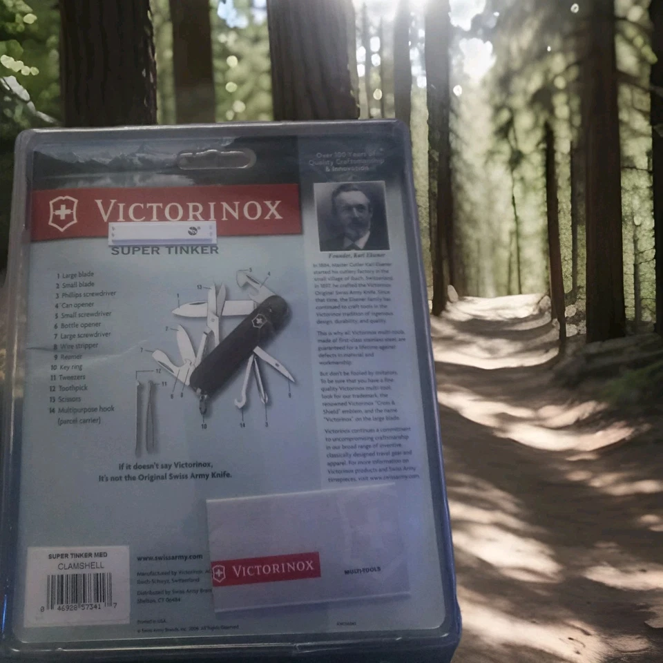 VINTAGE VICTORINOX SWISS ARMY KNIFE/ 14 funct. multi Tool / unopened Orig. Pakg. - Image 2 of 2