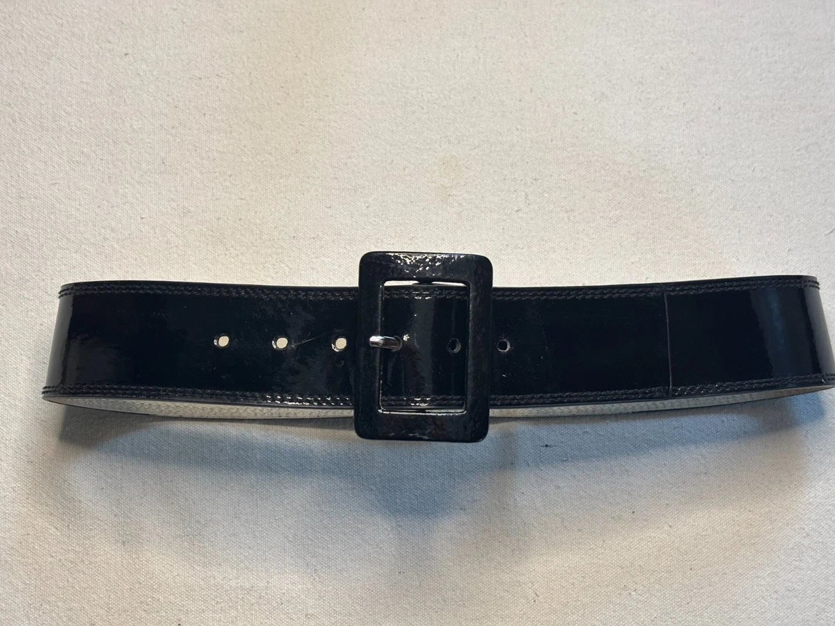 Calvin Klein patent belt. yellow+outfit+(9+of+9).jpg?  main image 3