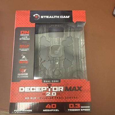 New Stealth Cam Deceptor Max 2.0 Cellular Trail Camera STC-DCPTRX2