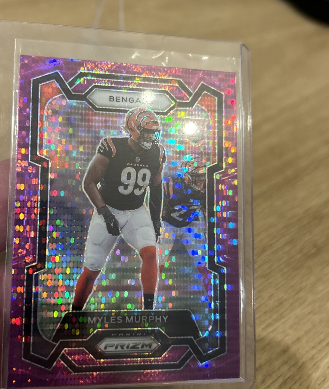 2023 Panini Prizm - Rookies Myles Murphy #320 Purple Pulsar Prizm (RC)