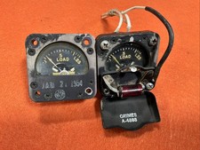 Pair(2) DeJur Amsco DC Ammeter Gauge Type J-1 50mV MIL-A-5125 Aircraft Indicator