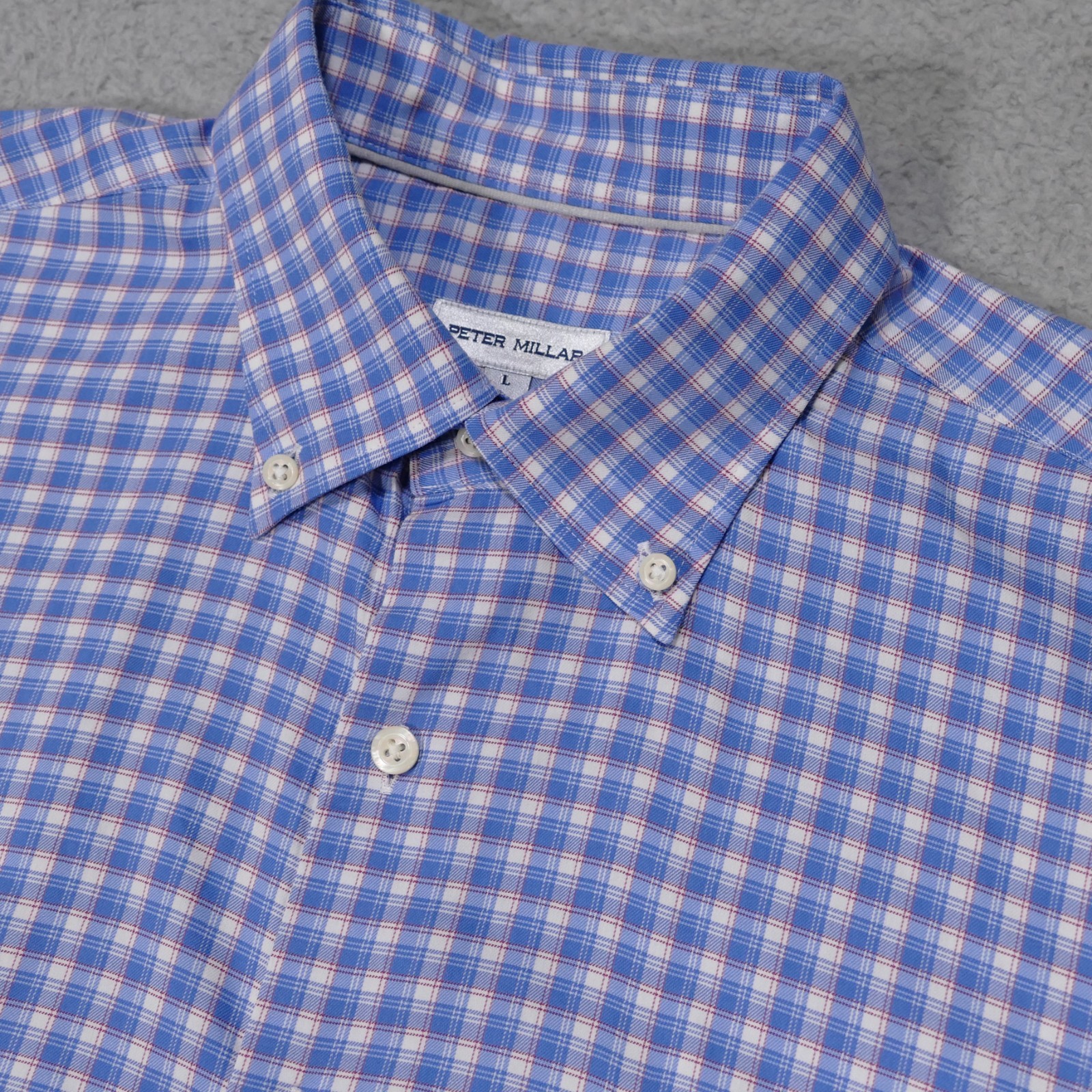 Peter Millar Performance Button Down Shirt Mens L… - image 1