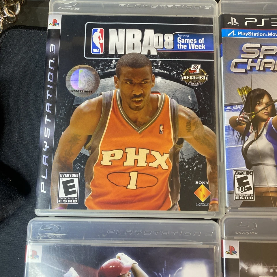 The Big NBA 08 UFC 2009 Champion Sports PS3 Game Lot 4 Tested - Image 2 of 4