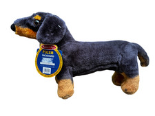 Melissa  Doug Black and Brown Dachshund Plush Stuffed Animal 16"
