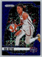 2024 Panini Prizm WNBA Sug Sutton Blue Velocity #51 Washington Mystics