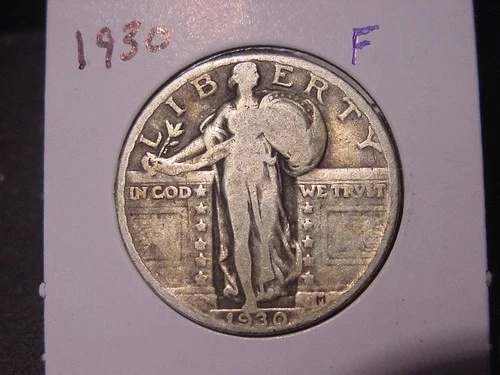 1930 STANDING LIBERTY QUARTER F POPULAR BETTER DATE FREE SHIPPING