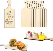 8 Pcs Small Charcuterie Boards with Handle, Wood Cutting Board for Crafts,