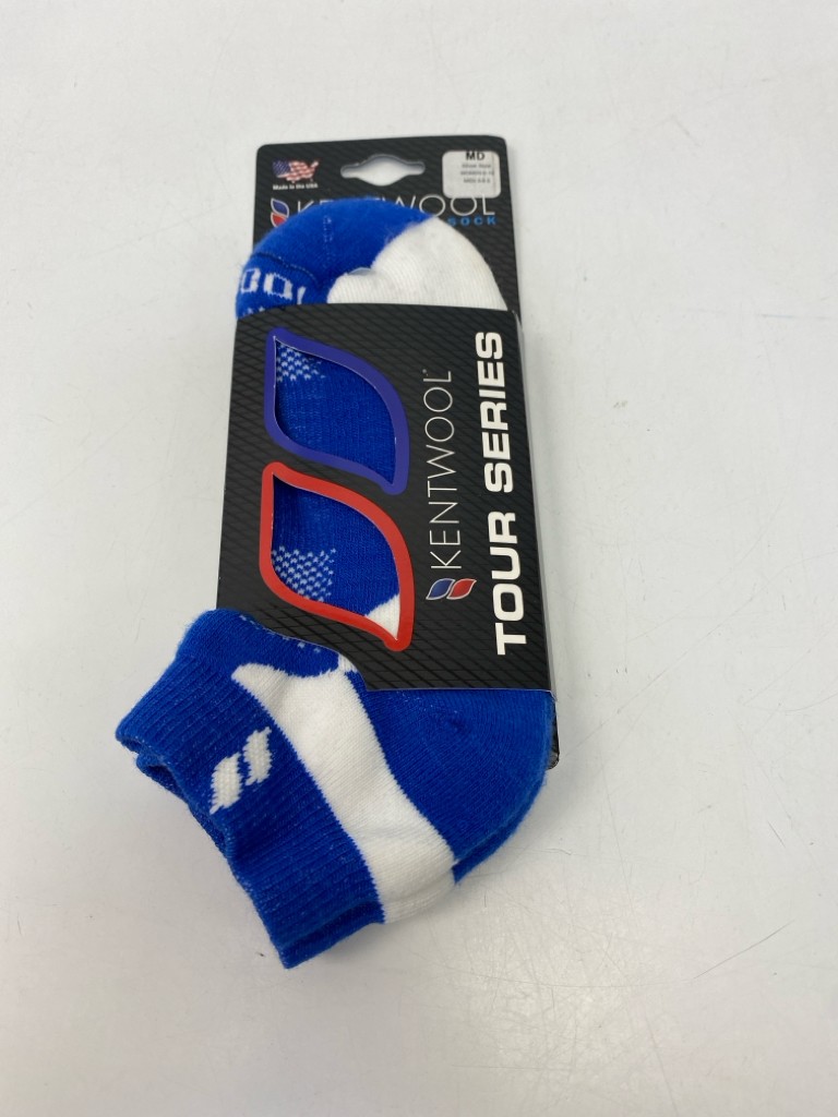 NEW/PKG Blue White Socks - image 1