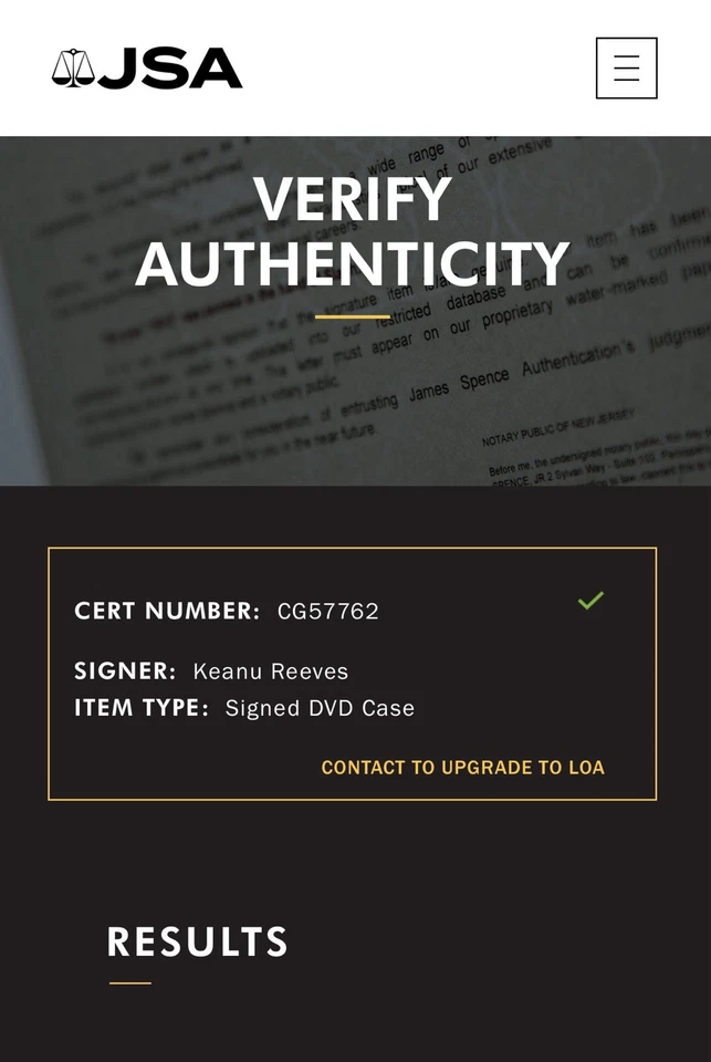 Keanu Reeves  Signed Matrix Revolutions DVD JSA  COA   CG57762 - Image 4 of 4