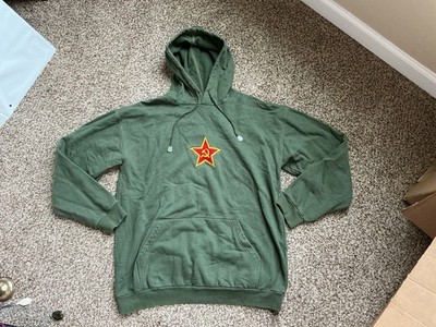 VTG USSR Soviet Union Hammer & Sickle Emblem GREEN Sweatshirt, Men Size XXL