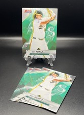 4 CARD LOT - 2025 BOWMANS BEST REFRACTOR & BASE NICK KURTZ RC ATHLETICS NO. 42