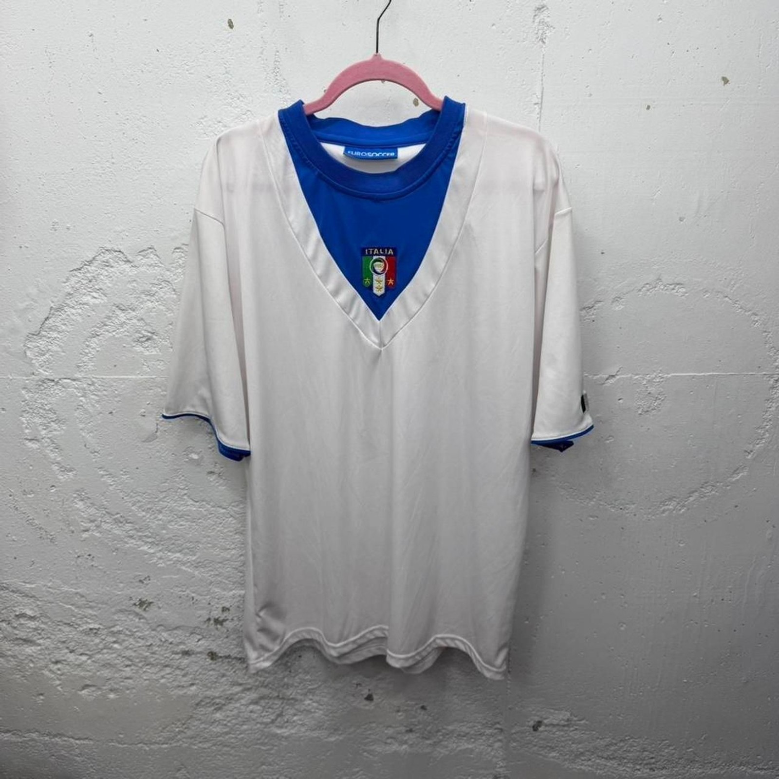 Vintage 2006 Italia Soccer away Jersey EuroSoccer Italy Football Shirt