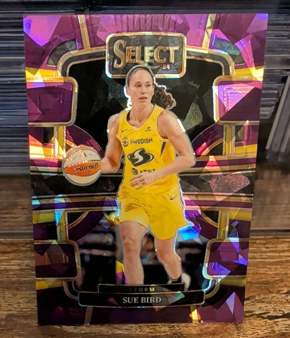 2024 Select Sue Bird Purple Cracked Ice /149 Seattle Storm Concourse #30 Prizm