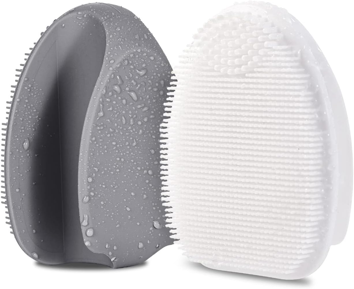 Silicone Face Scrubber,Manual Exfoliating Brush,Handheld Facial Cleansing Brush