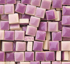 200 Pieces / 200 G Square Shapes 0.4X0.4 Inch Mosaic Tiles Square Ceramic Mosaic