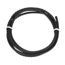 Round Braided Leather Cord Bolo Leather Cord 3mm x 1m Black