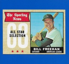 1968 Topps #375 Bill Freehan All Star Detroit Tigers Centered EXMT