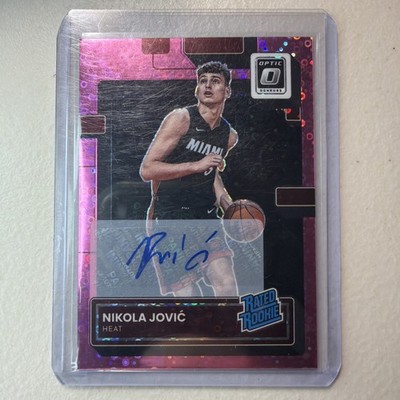 2022-23 Panini Optic Rated Rookie Nikola Jokić Pink Prizm auto #10/25 RC 