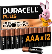 Image of Duracell Simply AAA Alkaline Batteries (Pack of 12)