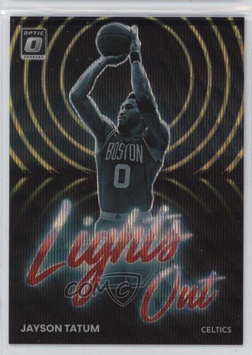 Jayson Tatum [Gold] #1 2022 Panini Donruss Optic Lights Out card