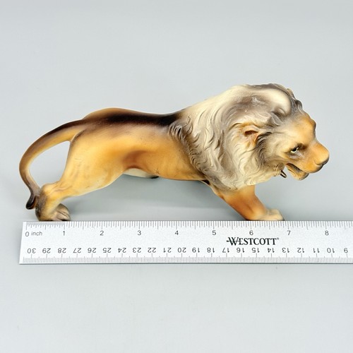 Vintage Keramik Porzellan Löwe Statue Figurine handbemalt 7,5" - Bild 8 von 9