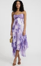 Express Tie Halter Asymmetrical MIDI Dress Size XL