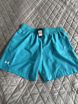Under Armour Men oTech Woven Shorts Size Small Emboss Blue Size X-Large 