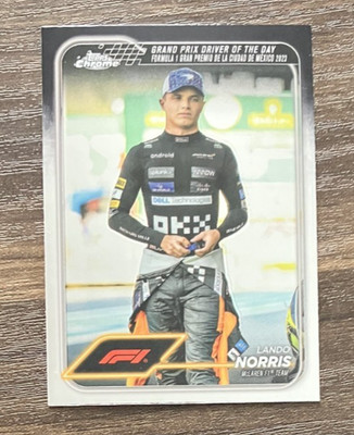 Lando Norris #177 McLaren Racing - 2024 Topps Chrome Formula 1 F1 Card  CLEAN NM