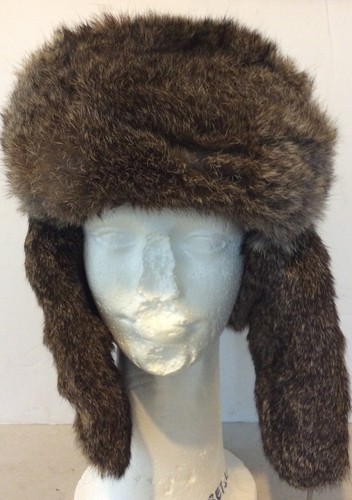 FOX FUR HAT BY GOLDEN SWALLON MADE 