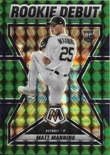 MATT MANNING - 2022 Panini Mosaic - Rookie Debut #RD-14 - GREEN PRIZM PARALLEL
