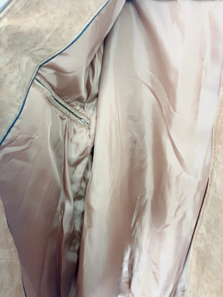 Abrigo de Gamuza Prendas Exteriores Cuero Marrón Talla— 2XL Boston Harbor Chaqueta Cremallera Completa Foto 4 de 4