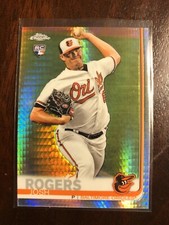 JOSH ROGERS Rookie Card RC 2019 Topps Chrome Prism Refractor #121 Orioles