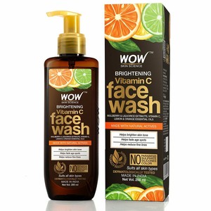 wow skin brightening face wash