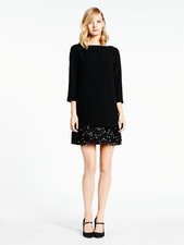 NWT KATE SPADE SEQUIN FRINGE LAS VEGAS MINI LITTLE BLACK EVENING DRESS SZ 8 $398