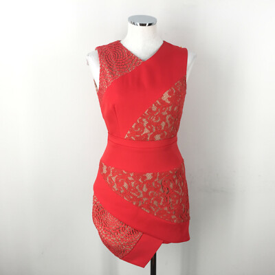 bcbgmaxazria red lace dress BCBG red lace dress from Saks Designer Sale