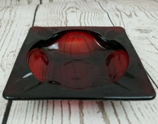 Vintage Anchor Hocking Heavy Glass Ruby Red G...