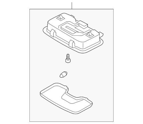 Conjunto de lámpara de dome para Kia (P/N 92850-2T00087)